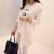 Load image into Gallery viewer, DRL Women&#39;s Autumn Winter Cardigan Sweater and Long Sections Wool Sweaters Slim Tight Bottoming Knitted Cardigans